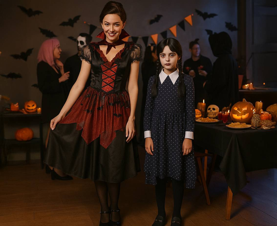 Costume for adult Gothic Student (dress), size S EOL